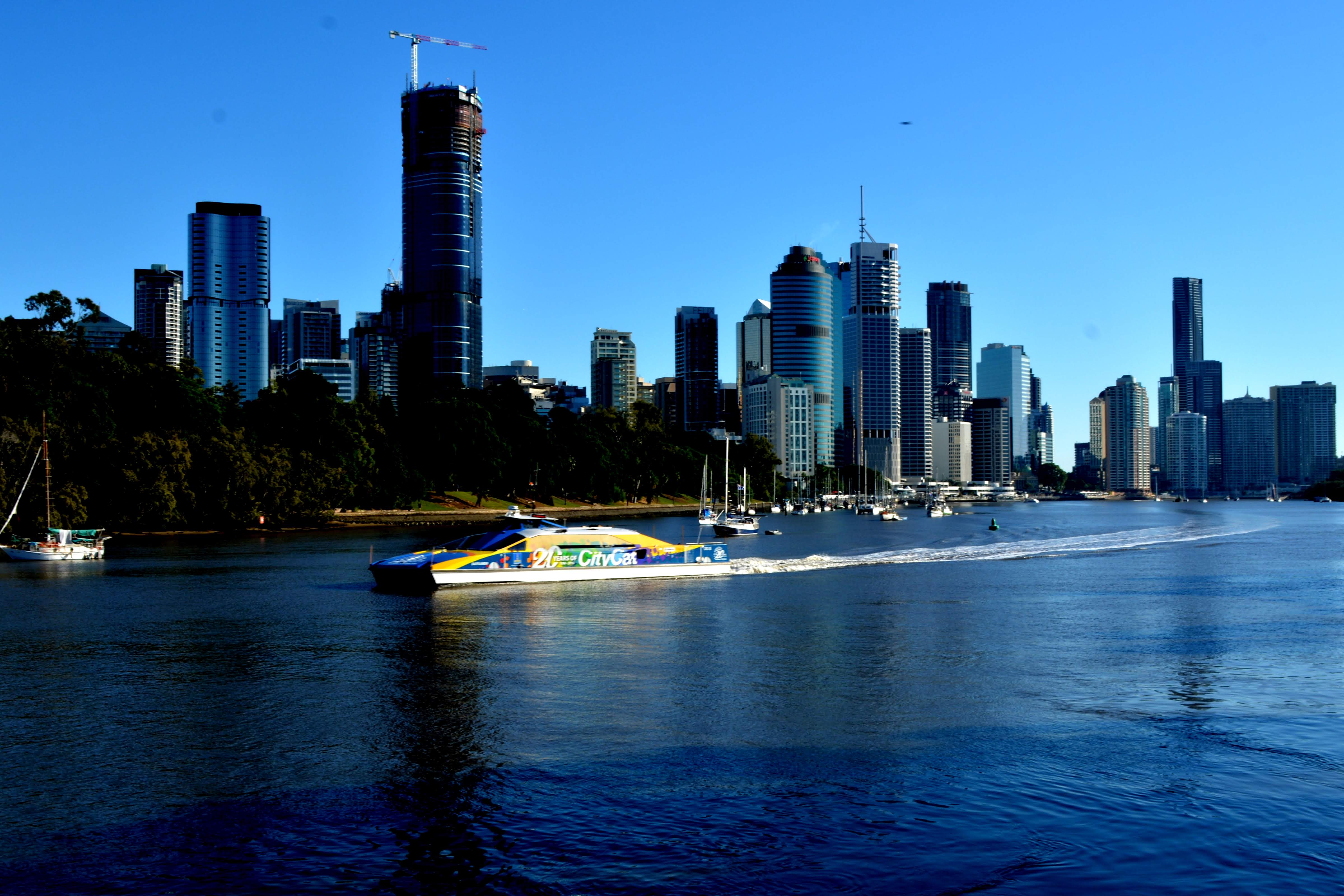 Morning Reflections Over Brisbane